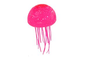 Flamingo akvarijní dekorace silikonová medúza průměr 7 cm fialová