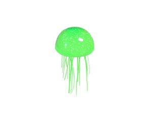 Flamingo akvarijní dekorace silikonová medúza průměr 7 cm zelená