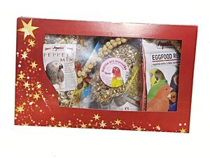 Apetit vánoční dárková krabice 2 kg pro střední papoušky