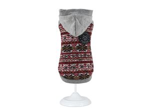 Nayeco mikina pro psa 30 cm, obvod 44 cm, Minesota s kapucí červená doprodej