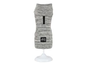 Nayeco mikina pro psa délka 40 cm, obvod 54 cm s kapucí šedá doprodej