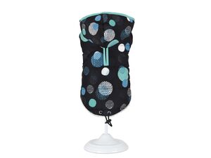 Nayeco vesta pro psa 50 cm, obvod 68 cm zateplená černá s tečkami