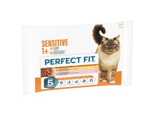 Perfect Fit Sensitive kapsa 4 x 85 g kuře s lososem