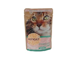 Petkult Sterilized cat kapsička 100 g králík grain free doprodej