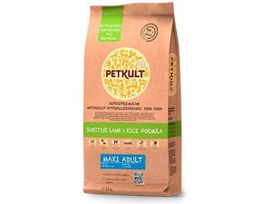 Petkult maxi adult lamb & rice 12 kg + 2 kg