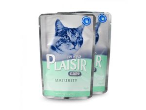 PLAISIR Care Maturity kapsička 85 g cat treska ve šťávě 433 SLEVA exp.12/2018