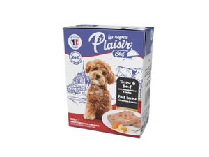 Plaisir Chef TETRAPACK pro dospělé psy hovězí se sladkými bramborami a mrkví paté 380g