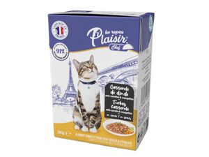 Plaisir Chef TETRAPACK pro dospělé kočky krůtí s mrkví a cuketou v omáčce 190g