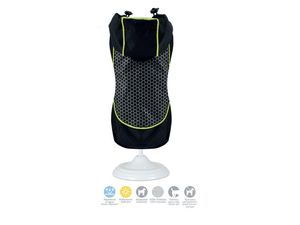 Nayeco pláštěnka pro psa s kapucí černá s reflexním vzorem 50 cm obvod 64 cm
