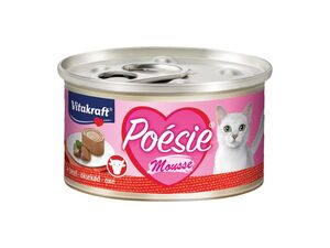Vitakraft Poésie Mousse hovězí 85 g konzerva +dárek Vitakraft cat Yums 12 g játrovka