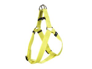 Flamingo reflexní postroj pro psa 25 mm 40 -70 cm : 40 - 70 cm nylon zářivě žlutý