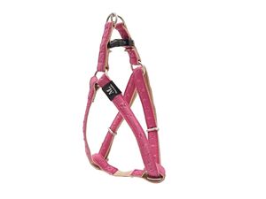 Nayeco postroj Macleathet Star Fucsia 15mm/35-60cm koženkový růžový