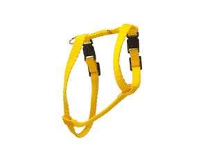 Postroj pro psa clasik H 1 10mm/11-18/15-25cm nylon žlutý