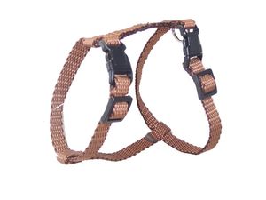 Sedlářství Doležel Postroj pro psa clasik H 1 10mm/11-18/15-25cm nylon hnědý