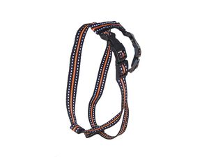 Sedlářství Doležel Postroj pro psa clasik H 4 20mm/24-42-34-55cm nylon reflexní černo oranžový