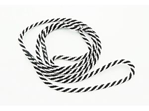 Předváděcí vodítko spirála průměr 6 mm /150 cm černo-bílé