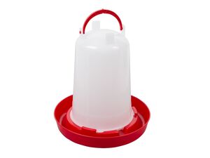 Překlopná plastová napaječka 1,5 l s držadlem a bajonetem, bez šroubu, pro drůbež 20408