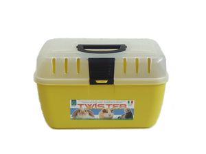 Přepravka pro hlodavce délka 28 x šířka 18 x výška 17 cm žlutá