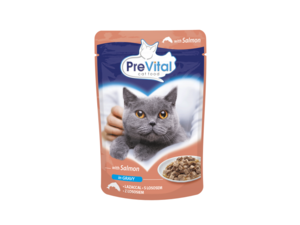 PreVital cat kapsička 100g losos v omáče doprodej