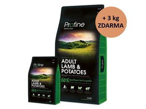 Profine Adult lamb & potatoes 15 kg + 3 kg 13.531