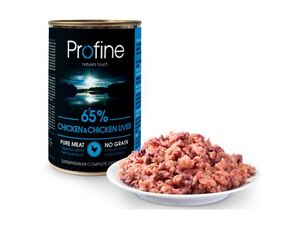 Profine Pure meat Chicken & Chicken Liver 400 g 3.090 SLEVA