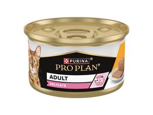 PRO PLAN CAT DELICATE paštika s kuřetem 85 g konzerva