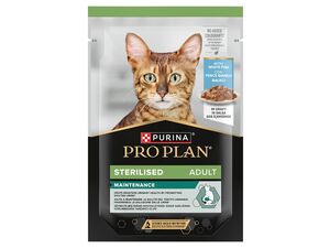 Pro Plan kapsa cat Sterilised bílá ryba ve šťávě 85 g
