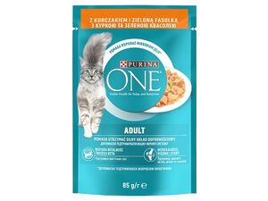 Purina ONE Adult 85 g kapsa mini filet s kuřetem a zelenými fazolkami ve šťávě