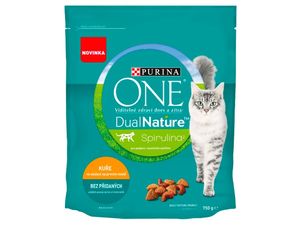 Purina ONE adult cat 750 g kuře a spirulina