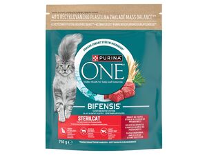 Purina ONE Sterilcat 750 g s hovězím a pšenicí