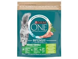 Purina ONE Indoor Formula adult cat 750 g krůta a celozrnné obiloviny 