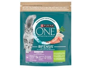 Purina ONE Sensitive adult cat 750 g krůta a rýže 