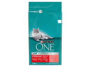 Purina ONE Sterilcat 1,5 kg s losos a pšenice