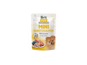 Brit Care Mini Rabbit & Salmon fillets in gravy 85g kapsa 3.053