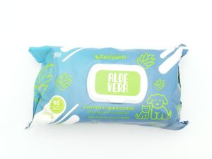 Record čistící ubrousky 20 x 30cm, 80 ks s Aloe Vera s antibakteriálními účinky