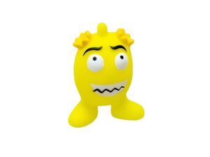 Record hračka pro psa vajíčko vinyl žlutá