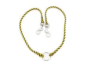 Rozdvojka spirála průměr 4 mm/ 2x30 cm černo-žlutá