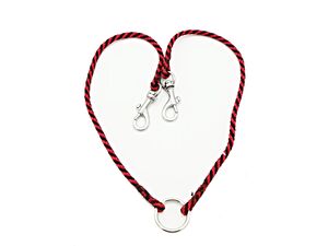 Rozdvojka spirála průměr 4 mm/ 2x30 cm černo-červená