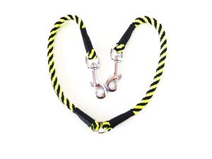 Rozdvojka spirála průměr 10 mm/ 2x30 cm černo-zářivě žlutá