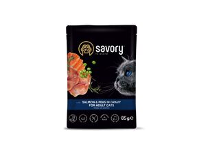Savoury adult losos s hráškem 85 g kapsa
