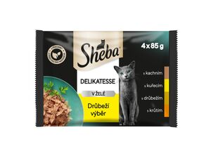 Sheba Drůbeží výběr v želé 4 x 85 g