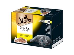Sheba Select Slices in jelle drůbeží 48 x 85 g kapsa kuře, krůta, kachna, drůbež