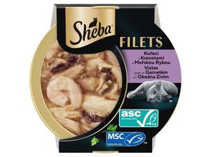 Sheba Filets s kuřecím, rybím a krevetami 60 g