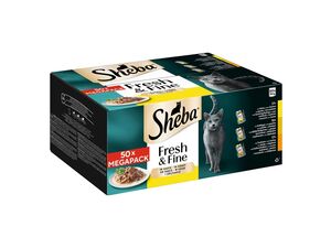 Sheba Fresh & Fine in sauce drůbeží 50 x 50 g kapsa kuře,drůbež a krůta 