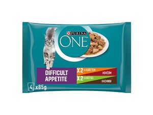 Purina ONE Difficult Appetite 4 x 85 g kapsa kuře,hovězí s fazol, krůta a kachna s mrk.šť