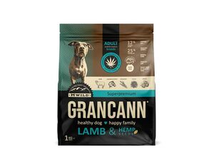 Grancann Lamb & Hemp Adult small & medium breeds - 1 kg s konopným olejem SLEVA exp.6/2022