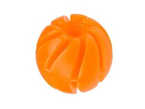 Tatrapet hračka pro psa míček spirála, průměr 4 cm, tvrdá guma, s vůní vanilky, oranžová