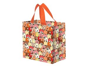Nákupní taška na pamlsky Pejsci 10 l 27 x 25 x 15 cm oranžová