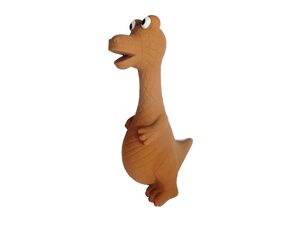 Tatrapet hračka pro psa dinosaurus stojící řvoucí 19 cm latex hnědá