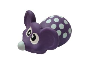 Tatrapet hračka pro psa myška 8 cm pískací latex fialová